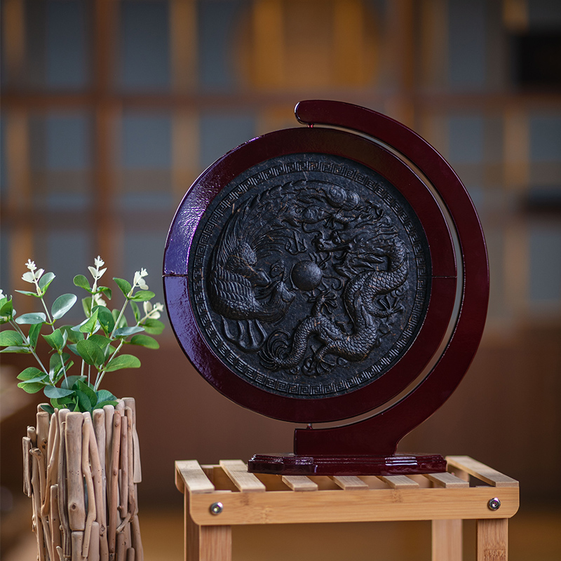 黑茶圆形展架